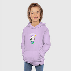Толстовка детская хлопковая The Astronaut - Jin, цвет: лаванда — фото 2