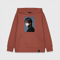 Толстовка детская хлопковая Dark side Jimin, цвет: кирпичный