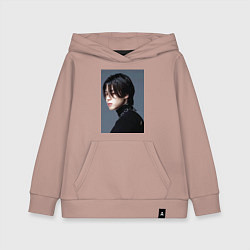 Толстовка детская хлопковая Dark side Jimin, цвет: пыльно-розовый