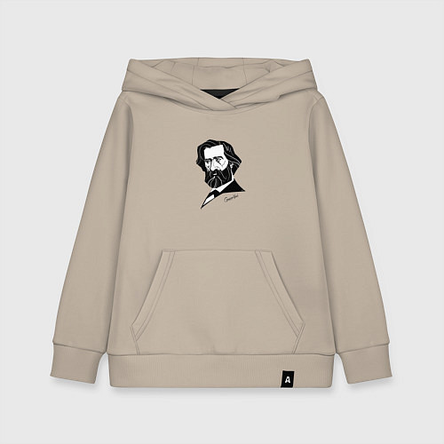 Детская толстовка-худи Композитор Джузеппе Верди / Миндальный – фото 1