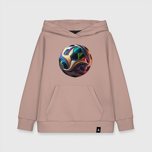 Детская толстовка-худи Мяч лидера / Пыльно-розовый – фото 1
