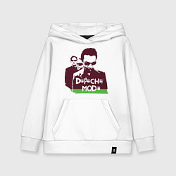 Толстовка детская хлопковая DM portrait, цвет: белый