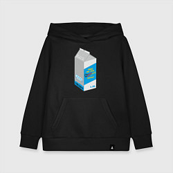 Толстовка детская хлопковая Milk one pack vagodroch, цвет: черный