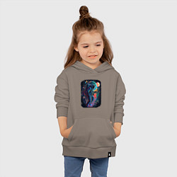 Толстовка детская хлопковая В поисках новых миров, цвет: утренний латте — фото 2