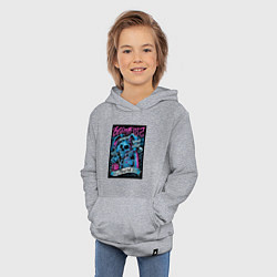 Толстовка детская хлопковая Blink 182 рок группа, цвет: меланж — фото 2