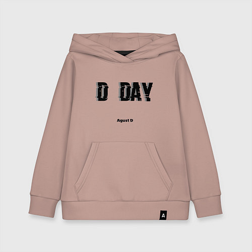 Детская толстовка-худи D DAY Agust D / Пыльно-розовый – фото 1
