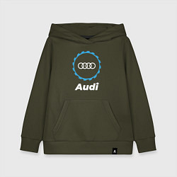 Толстовка детская хлопковая Audi в стиле Top Gear, цвет: хаки