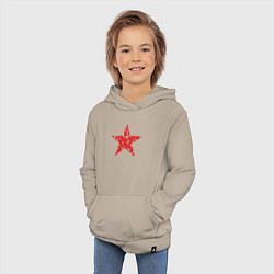 Толстовка детская хлопковая Star USSR, цвет: миндальный — фото 2