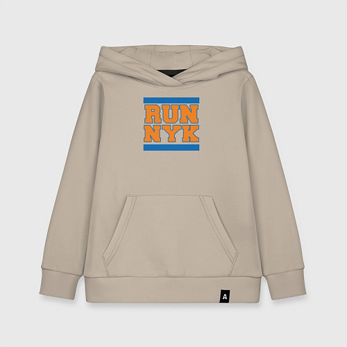 Детская толстовка-худи Run New York Knicks / Миндальный – фото 1