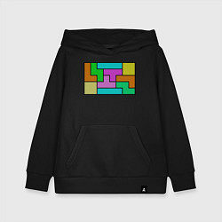 Детская толстовка-худи Сложенные блоки Тетриса