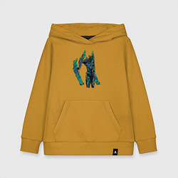 Толстовка детская хлопковая Saundwave, цвет: горчичный
