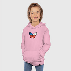 Толстовка детская хлопковая Бабочка Чили, цвет: светло-розовый — фото 2