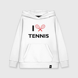 Детская толстовка-худи I Love Tennis