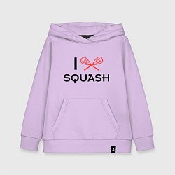 Детская толстовка-худи I Love Squash