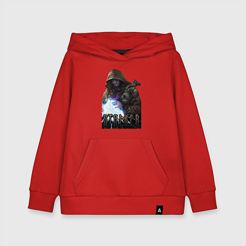 Детская толстовка-худи Stalker - Меченный / Красный – фото 1