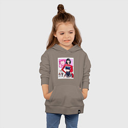 Толстовка детская хлопковая Blackpink Lisa, цвет: утренний латте — фото 2