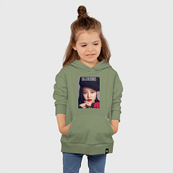 Толстовка детская хлопковая Jennie Blackpink music, цвет: авокадо — фото 2