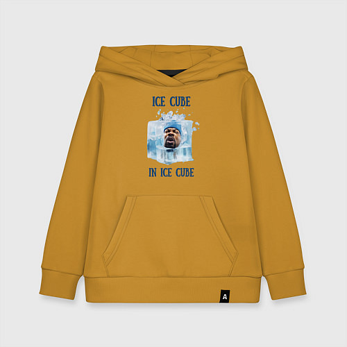 Детская толстовка-худи Ice Cube in ice cube / Горчичный – фото 1