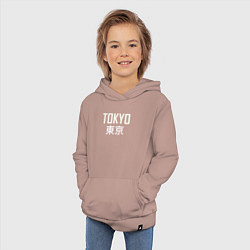 Толстовка детская хлопковая Japan - Tokyo, цвет: пыльно-розовый — фото 2