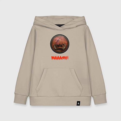 Детская толстовка-худи Жосткие Ребята Гримгора Warhammer: Total War / Миндальный – фото 1