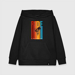 Толстовка детская хлопковая MTB - ride, цвет: черный