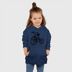 Толстовка детская хлопковая Low rider, цвет: тёмно-синий — фото 2