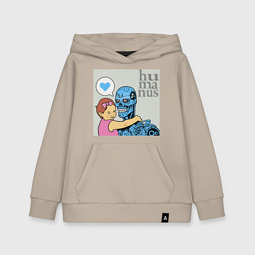 Детская толстовка-худи Гуманизм / Миндальный – фото 1