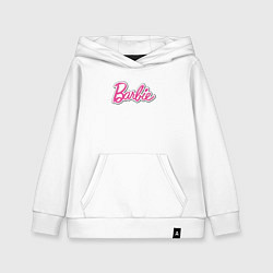 Толстовка детская хлопковая Barbie title, цвет: белый