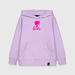 Толстовка детская хлопковая Розовый логотип Барби, цвет: лаванда