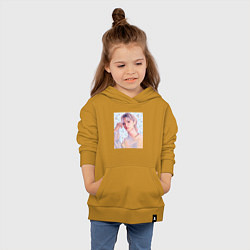Толстовка детская хлопковая Феликс - Stray Kids, цвет: горчичный — фото 2