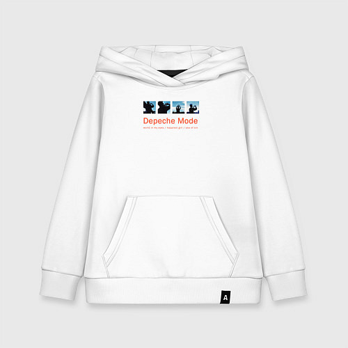 Детская толстовка-худи Depeche Mode - World In My Eyes Single / Белый – фото 1