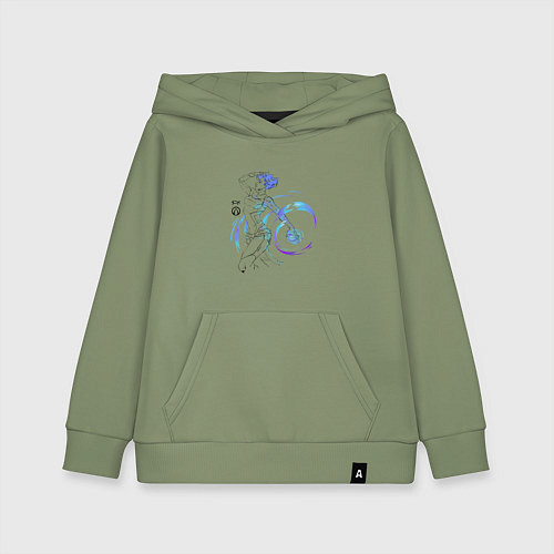 Детская толстовка-худи Майя Borderlands / Авокадо – фото 1