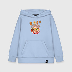 Толстовка детская хлопковая Ramen Рамен, цвет: мягкое небо