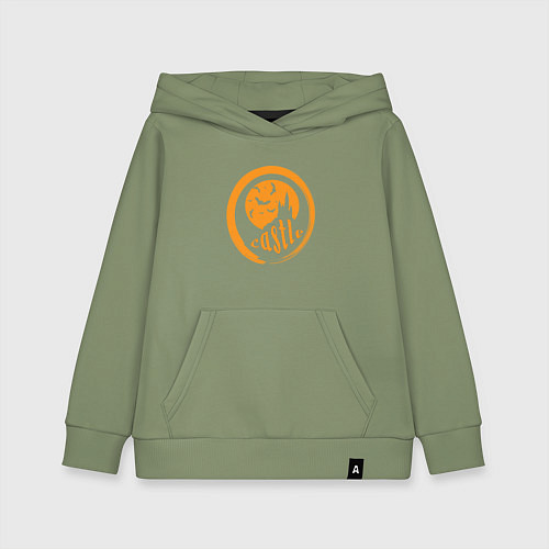 Детская толстовка-худи Хэллоуин в старом замке / Авокадо – фото 1