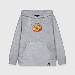 Толстовка детская хлопковая Pumpkin Spice, цвет: меланж