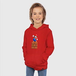 Толстовка детская хлопковая Маленький Марио, цвет: красный — фото 2