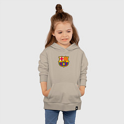 Толстовка детская хлопковая Barcelona fc sport, цвет: миндальный — фото 2