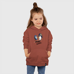 Толстовка детская хлопковая Spooky season, цвет: кирпичный — фото 2