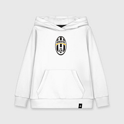 Толстовка детская хлопковая Juventus sport fc, цвет: белый