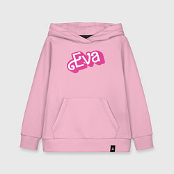 Толстовка детская хлопковая Eva -retro barbie style, цвет: светло-розовый