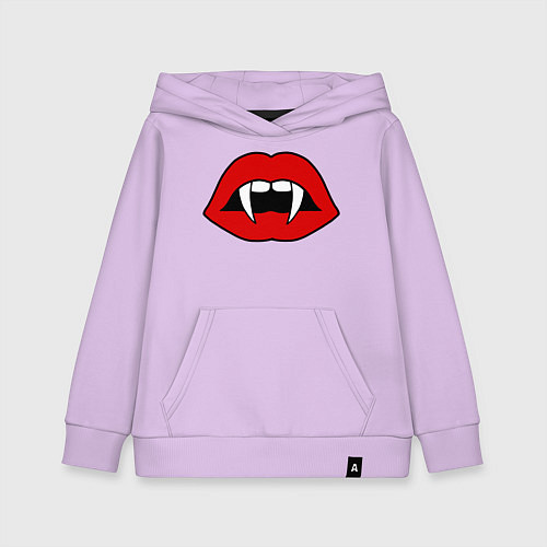 Детская толстовка-худи Поцелуй дракулы / Лаванда – фото 1