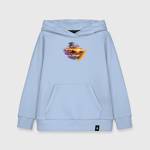 Детская толстовка-худи Бразилия: Рио / Мягкое небо – фото 1