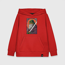 Толстовка детская хлопковая Pepe samurai, цвет: красный