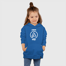 Толстовка детская хлопковая Linkin Park logo, цвет: синий — фото 2