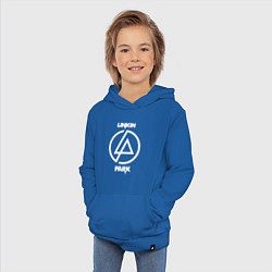 Толстовка детская хлопковая Linkin Park logo, цвет: синий — фото 2