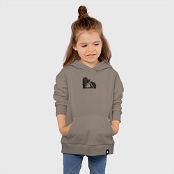 Толстовка детская хлопковая Ежик и кактус, цвет: утренний латте — фото 2