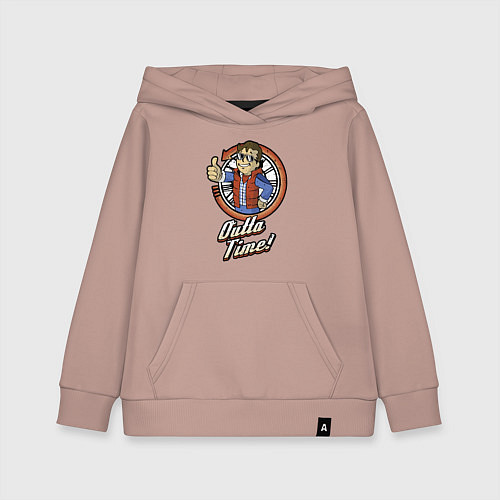 Детская толстовка-худи Vault future / Пыльно-розовый – фото 1