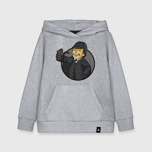 Детская толстовка-худи Vault detective / Меланж – фото 1