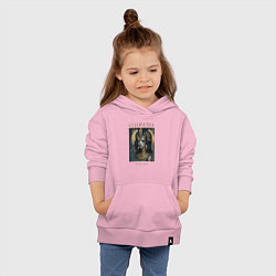 Толстовка детская хлопковая Клеопатра царица Египта, цвет: светло-розовый — фото 2