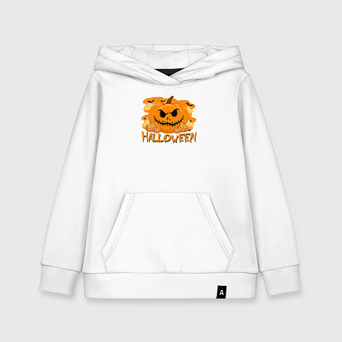 Детская толстовка-худи Orange holiday halloween / Белый – фото 1